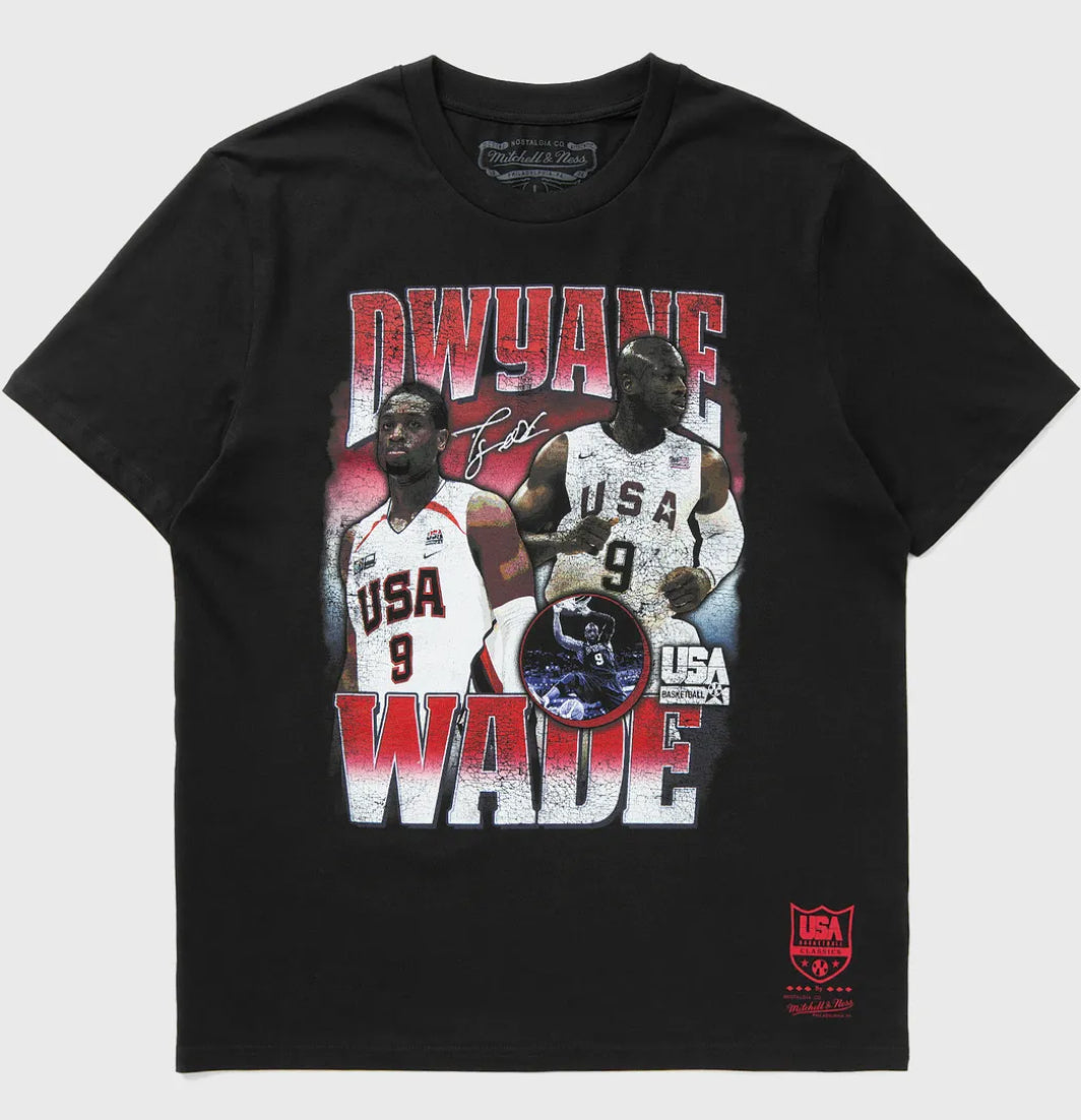 Mitchell and Ness Dwayne Wade USA Basketball Tee