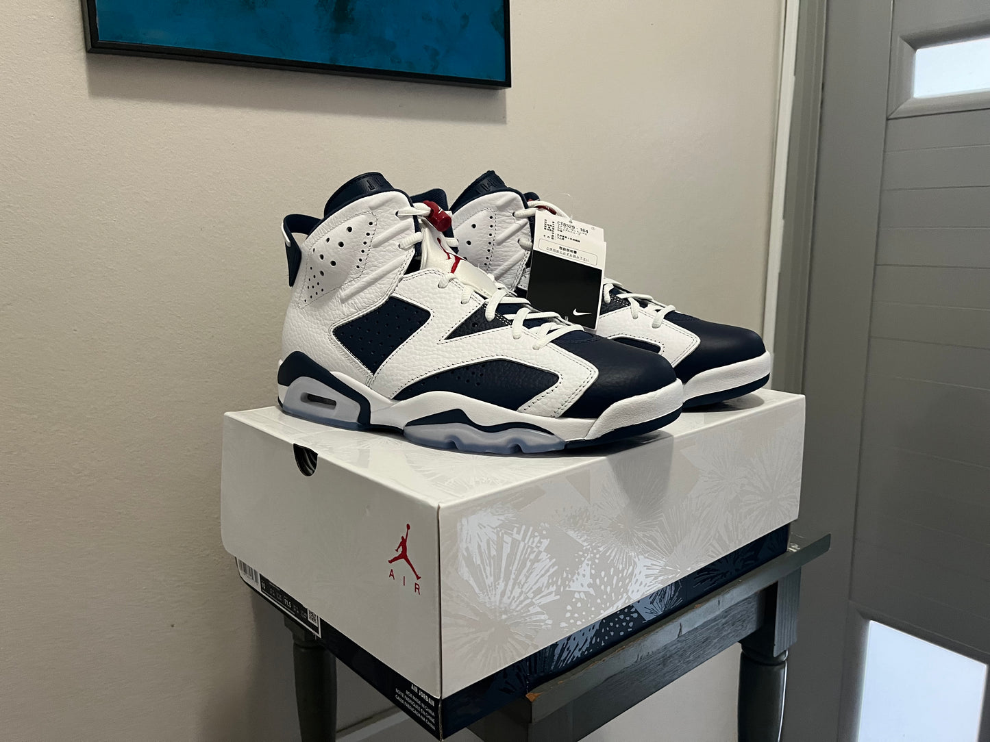 DS (Deadstock) Air Jordan 6 Retro Olympic 2024 CT8529-164