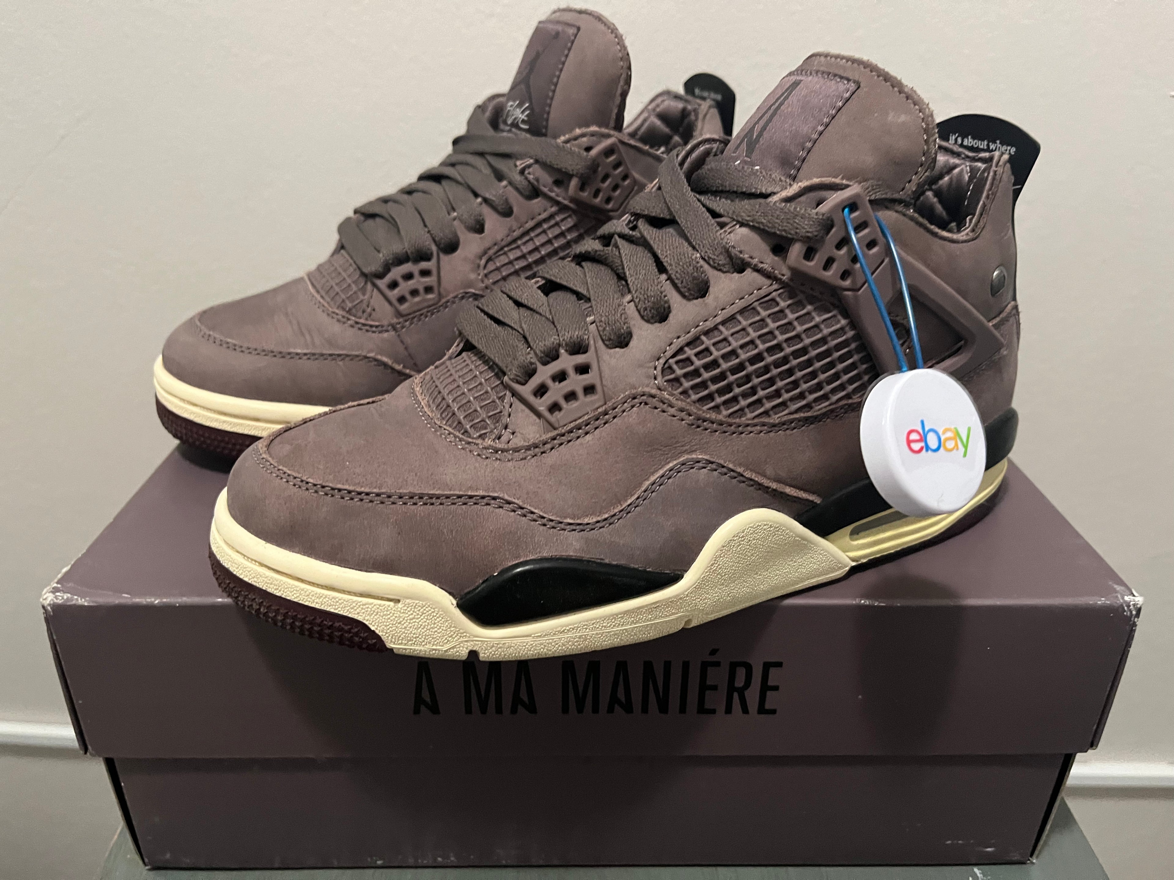 Used: A Ma Maniere x Air Jordan 4 Retro Violet Ore DV6773-220