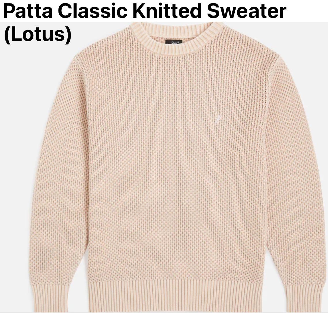 Patta Classic Knitted Sweater (Lotus)