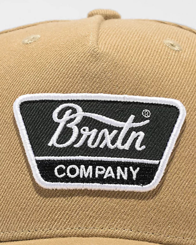 Brixton Linwood Sand Snapback Hat
