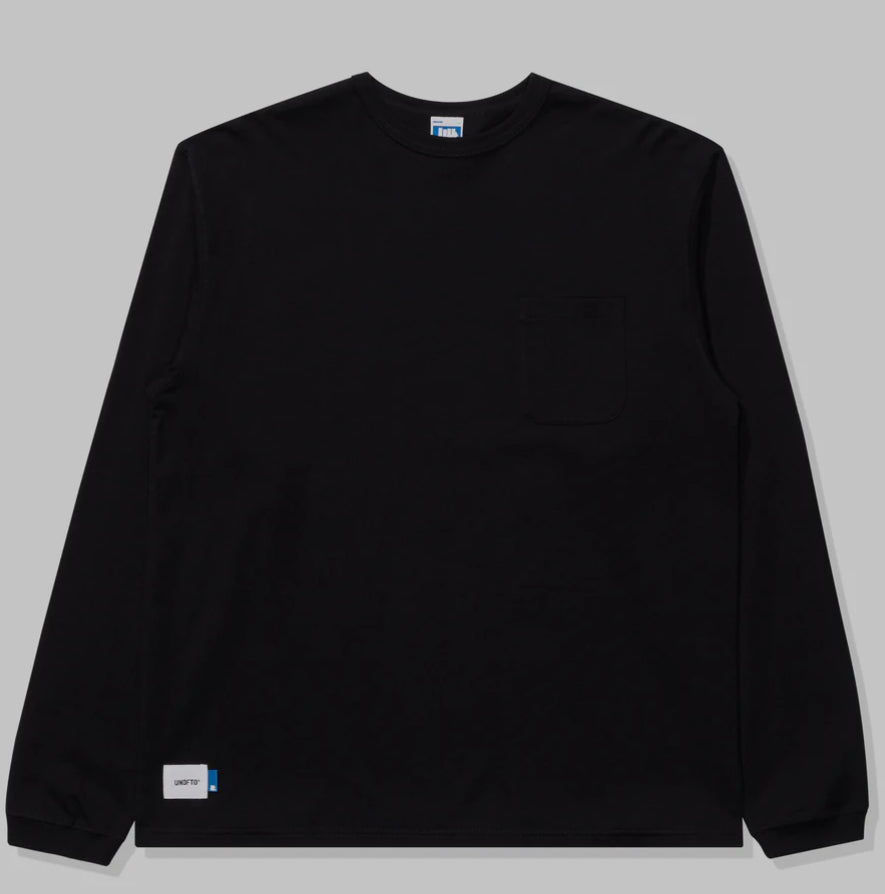 Undefeated Long Sleeve Pocket Tee Black