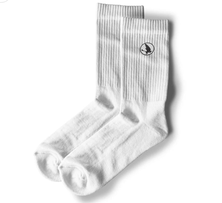 Pícalo Brand Escudo de Pitirre Socks White